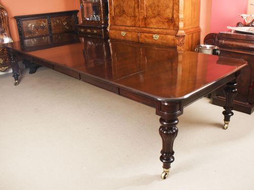 Antique 12ft William IV Mahogany Extending Dining Table C1830 19th C