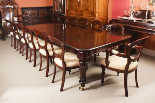 fig 2. Antique 12ft William IV Mahogany Extending Dining Table C1830 19th C