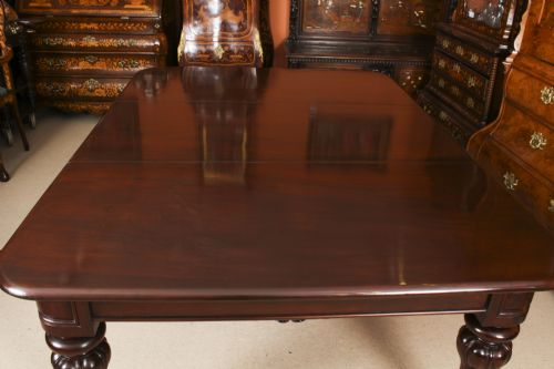 fig 5. Antique 12ft William IV Mahogany Extending Dining Table C1830 19th C