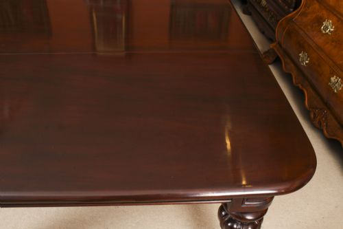 fig 6. Antique 12ft William IV Mahogany Extending Dining Table C1830 19th C