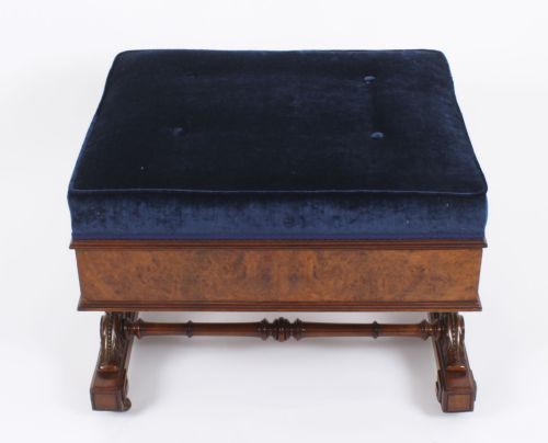 ANTIQUE FRENCH EMPIRE OTTOMAN WINDOW SEAT CIRCA 1820 19TH C - ADDITIONAL PHOTO 2