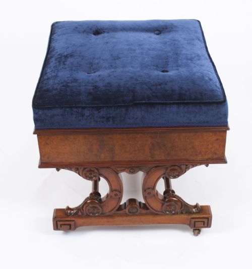 ANTIQUE FRENCH EMPIRE OTTOMAN WINDOW SEAT CIRCA 1820 19TH C - ADDITIONAL PHOTO 4