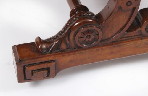 ANTIQUE FRENCH EMPIRE OTTOMAN WINDOW SEAT CIRCA 1820 19TH C - ADDITIONAL PHOTO 6