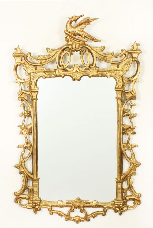 ANTIQUE FRENCH DECORATIVE GILTWOOD MIRROR 19TH CENTURY 127 X 77CM - ADDITIONAL PHOTO 3