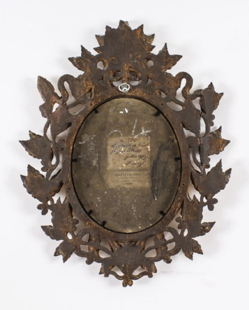 fig 6. Antique Pair Oval Leonardo Da Vinci and Raphael Paintings Circa 1780 18th C