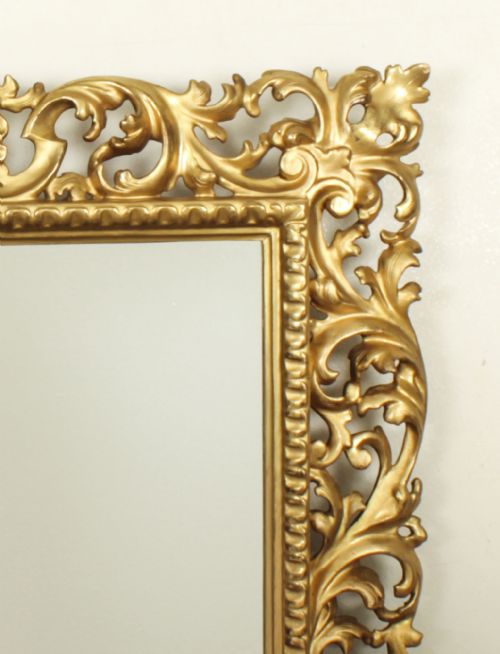 fig 4. Antique Pair Italian Giltwood Florentine Overmantle Mirror 83 x 61cm 19thCentury