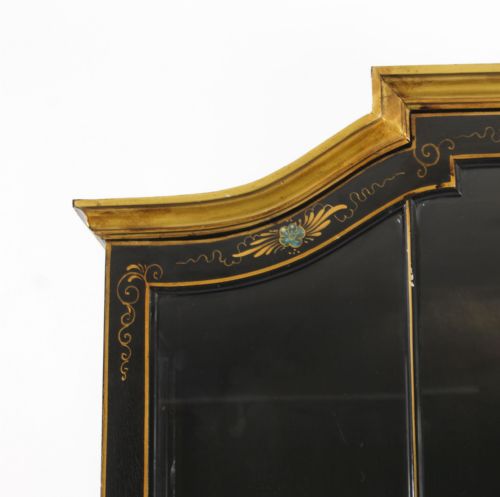 fig 2. Antique Japanese Revival Black Lacquered Display Cabinet Circa1900
