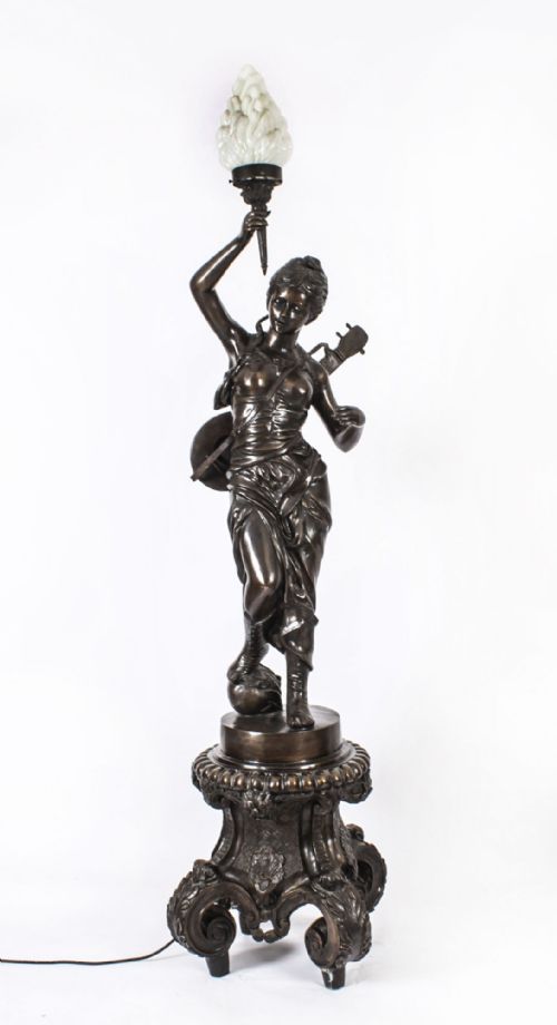 fig 1. Antique Monumental Pair 202cm 6ft6