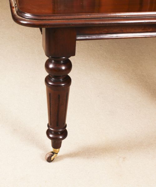 fig 5. Antique 8ft Victorian Flame Mahogany Extending Dining Table C1870