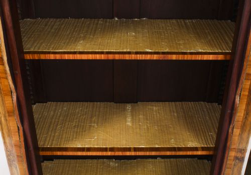 ANTIQUE LOIUS XV REVIVAL MARQUETRY KINGWOOD VITRINE DISPLAY CABINET 19TH CENTURY - ADDITIONAL PHOTO 13