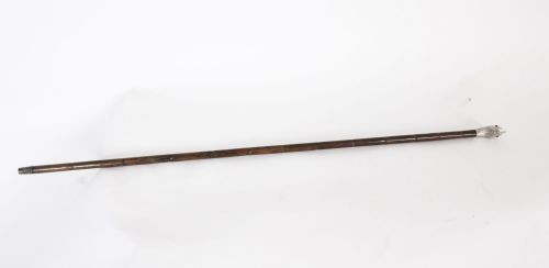 fig 1. Antique Walking Stick Cane Silver Duck Head Handle Ben Cox of London 1897