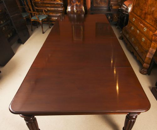 fig 1. Antique 11ft Gillows Style William IV Extending Dining Table C1835 19th C