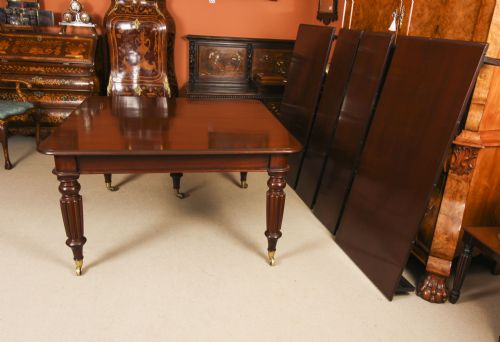 fig 7. Antique 11ft Gillows Style William IV Extending Dining Table C1835 19th C