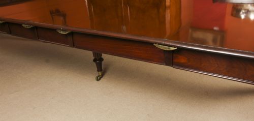 fig 9. Antique 11ft Gillows Style William IV Extending Dining Table C1835 19th C
