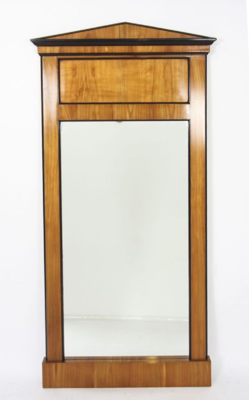 ANTIQUE SWEDISH BIRCHWOOD BIEDERMEIER MIRROR 19TH CENTURY - ADDITIONAL PHOTO 4