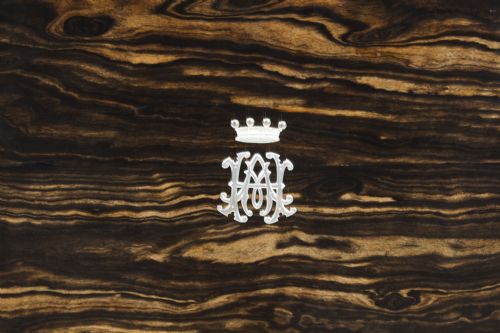 ANTIQUE COROMANDEL WRITING STATIONARY CABINET BY HOUGHTON AND GUNN DATED 1878 - ADDITIONAL PHOTO 1