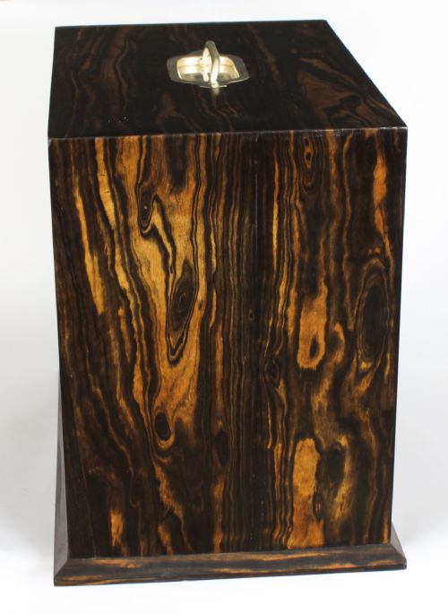 ANTIQUE COROMANDEL WRITING STATIONARY CABINET BY HOUGHTON AND GUNN DATED 1878 - ADDITIONAL PHOTO 3