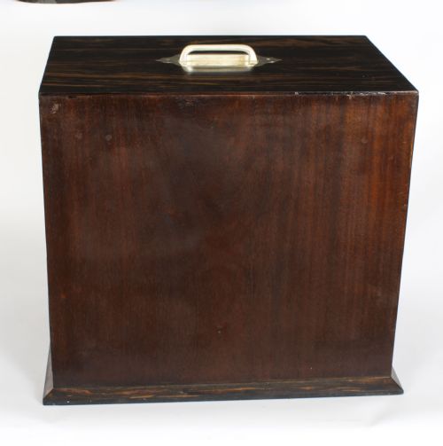 ANTIQUE COROMANDEL WRITING STATIONARY CABINET BY HOUGHTON AND GUNN DATED 1878 - ADDITIONAL PHOTO 4