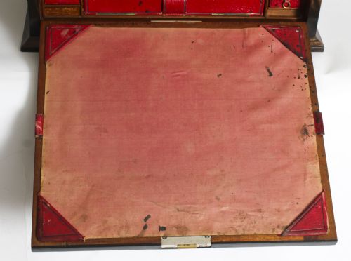 ANTIQUE COROMANDEL WRITING STATIONARY CABINET BY HOUGHTON AND GUNN DATED 1878 - ADDITIONAL PHOTO 8