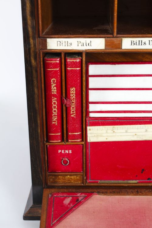 ANTIQUE COROMANDEL WRITING STATIONARY CABINET BY HOUGHTON AND GUNN DATED 1878 - ADDITIONAL PHOTO 9