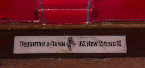 ANTIQUE COROMANDEL WRITING STATIONARY CABINET BY HOUGHTON AND GUNN DATED 1878 - ADDITIONAL PHOTO 16