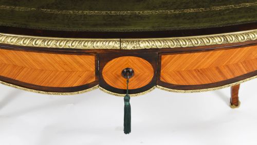 ANTIQUE FRENCH BUREAU PLAT WRITING TABLE DESK C1860 - ADDITIONAL PHOTO 5