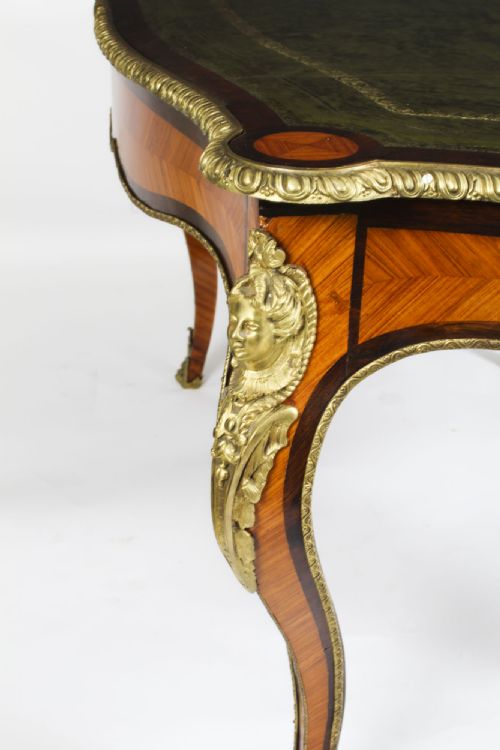 ANTIQUE FRENCH BUREAU PLAT WRITING TABLE DESK C1860 - ADDITIONAL PHOTO 16