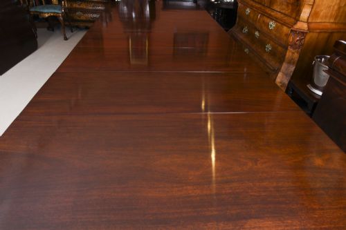 fig 6. Antique William IV 13 ft Flame Mahogany Extending Dining Table 19th C