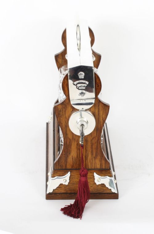 fig 2. Antique Betjemann’s Oak Three Cut Crystal Decanter Tantalus C1870 19th C