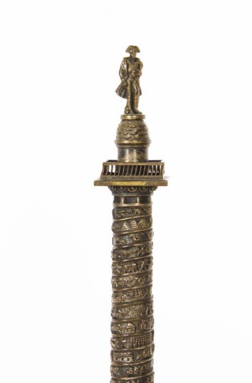 fig 2. Antique Grand Tour Bronze Models of Colonne Vendôme and the Luxor Obelisk 19th C