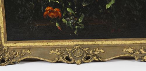 fig 4. Antique Pair Large Still Life Oil Paintings Continental School 19th C 131x107cm