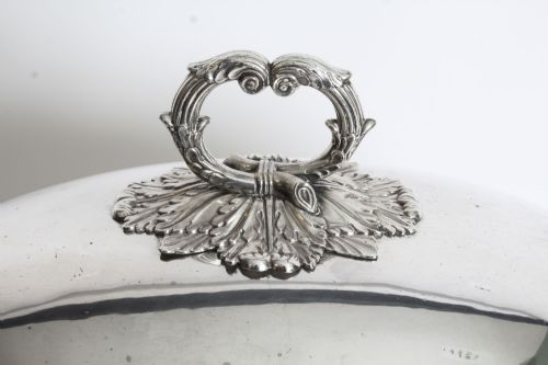 fig 2. Antique Old Sheffield Plate Oval Beef Venison Tureen & Domed Cover C 1810