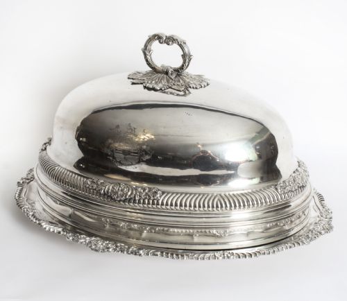 fig 3. Antique Old Sheffield Plate Oval Beef Venison Tureen & Domed Cover C 1810