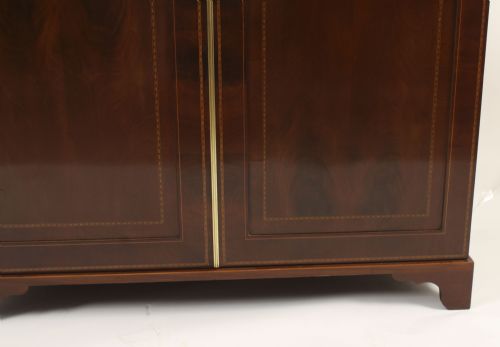 fig 8. Antique English Edwardian Mahogany Inlaid Wardrobe Late 19th Century
