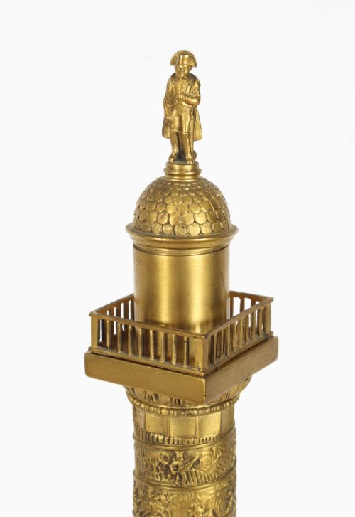 fig 3. Antique 18inch French Grand Tour Gilt Bronze Model of Vendome Column 19thC