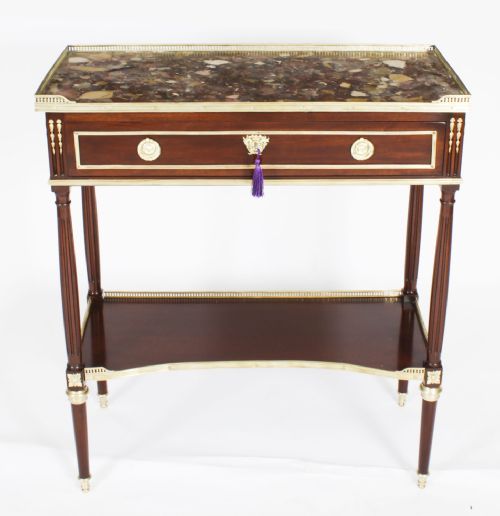 fig 1. Antique French Desserte Console Side Table C1840 19th C