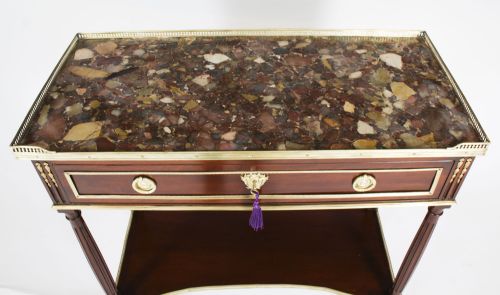 fig 3. Antique French Desserte Console Side Table C1840 19th C