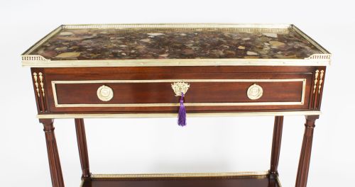 fig 4. Antique French Desserte Console Side Table C1840 19th C