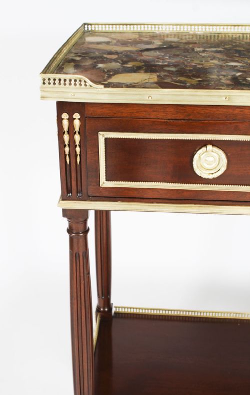 fig 9. Antique French Desserte Console Side Table C1840 19th C