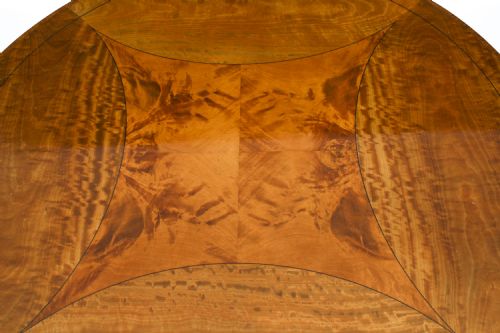 fig 3. Antique Sheraton Revival Satinwood Centre Occasional Table Circa 1900
