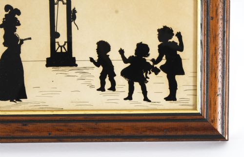 fig 3. Antique Set of Three Victorian Silhouettes 19th Century