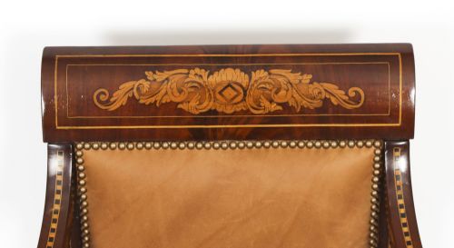 fig 5. Antique Dutch Marquetry Armchair C1840 19th Century
