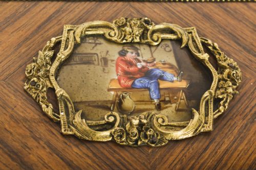fig 8. Antique French wood Sevres and Ormolu Mounted Cigar Humidor c.1870 19th C