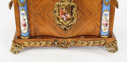 fig 11. Antique French wood Sevres and Ormolu Mounted Cigar Humidor c.1870 19th C