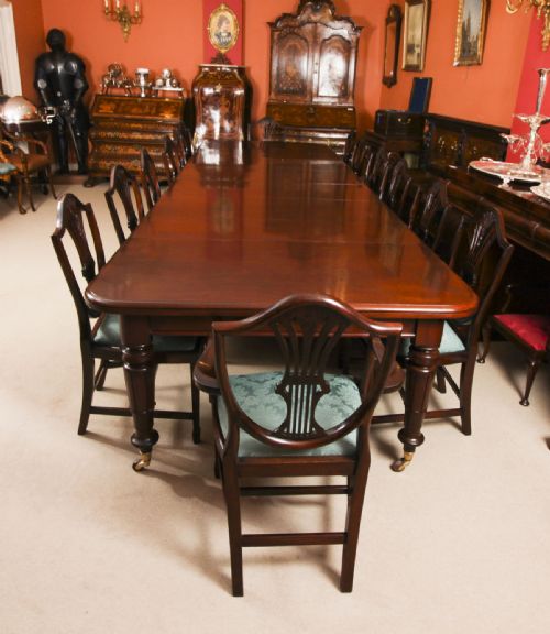 ANTIQUE 14FT6 WILLIAM IV EXTENDING DINING TABLE C1835 19TH C - ADDITIONAL PHOTO 2