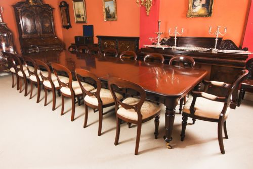 ANTIQUE 14FT6 WILLIAM IV EXTENDING DINING TABLE C1835 19TH C - ADDITIONAL PHOTO 4