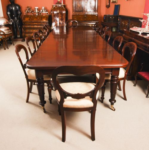 ANTIQUE 14FT6 WILLIAM IV EXTENDING DINING TABLE C1835 19TH C - ADDITIONAL PHOTO 5