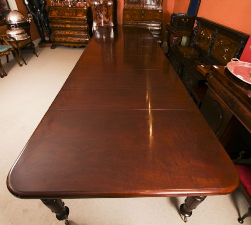 ANTIQUE 14FT6 WILLIAM IV EXTENDING DINING TABLE C1835 19TH C - ADDITIONAL PHOTO 6