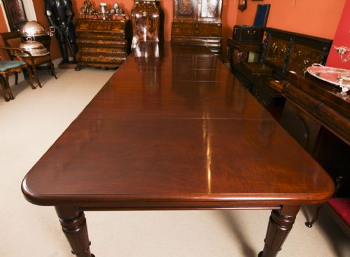 ANTIQUE 14FT6 WILLIAM IV EXTENDING DINING TABLE C1835 19TH C - ADDITIONAL PHOTO 8