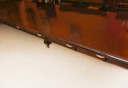 ANTIQUE 14FT6 WILLIAM IV EXTENDING DINING TABLE C1835 19TH C - ADDITIONAL PHOTO 9